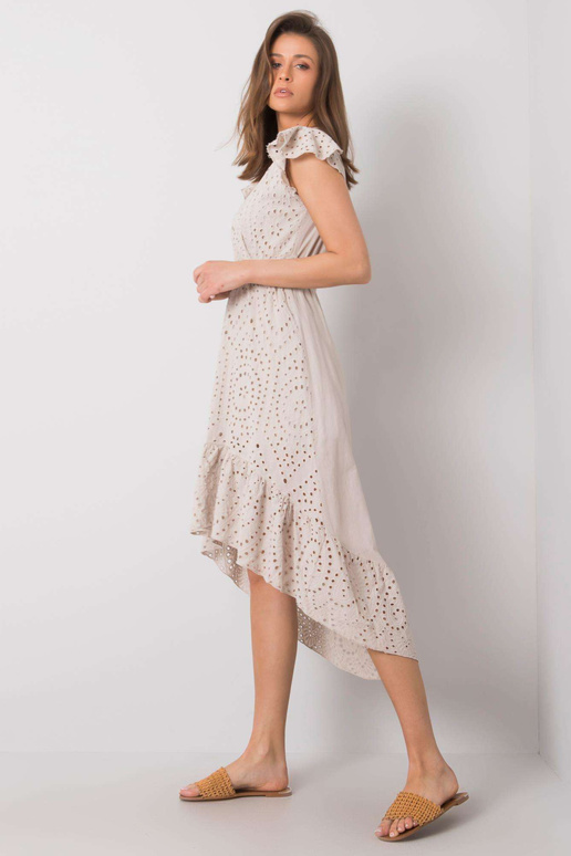 Bēša kleita ar volānu Maisie OCH BELLA Bēša kleita ar volānu Maisie OCH BELLA