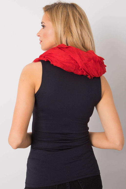 Sarkana šalle ar bārkstīm