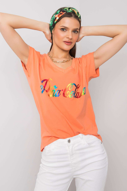 Oranžs T-krekls ar Hollis apdruku