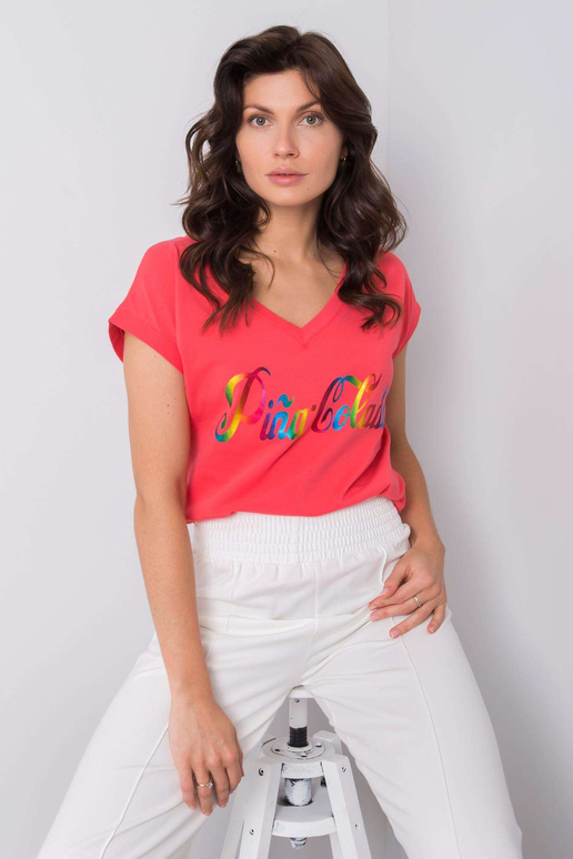 Koraļļu T-krekls ar Hollis apdruku