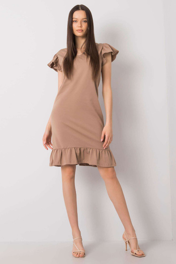 Tumši bēša kleita ar...