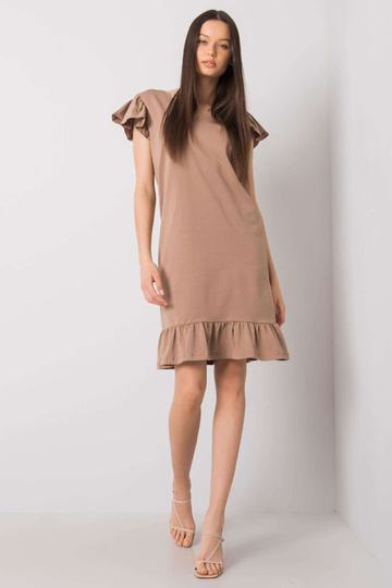 Tumši bēša kleita ar... 2