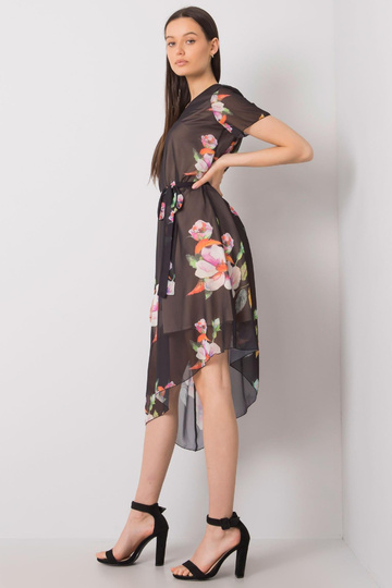 Melna ziedu kleita Noemie