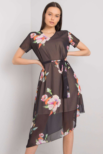 Melna ziedu kleita Noemie 2