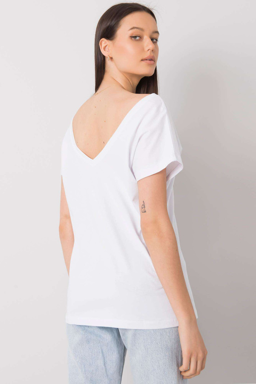 Balts T-krekls ar Hortense apdruku