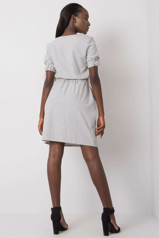 Bellatrix balta rūtaina kleita