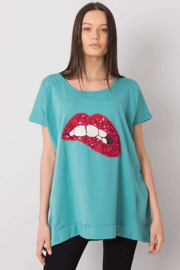 Gilda tirkīza ikdienas blūze 2