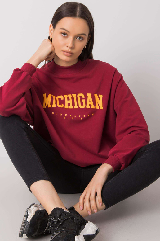 Bordo krāsas sporta krekls ar apdruku... Bordo krāsas sporta krekls ar apdruku...