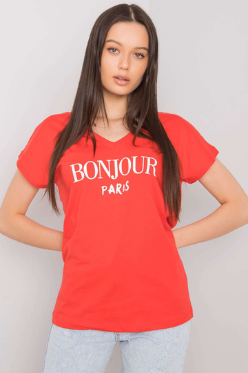 Sarkans T-krekls ar apdruku... 2