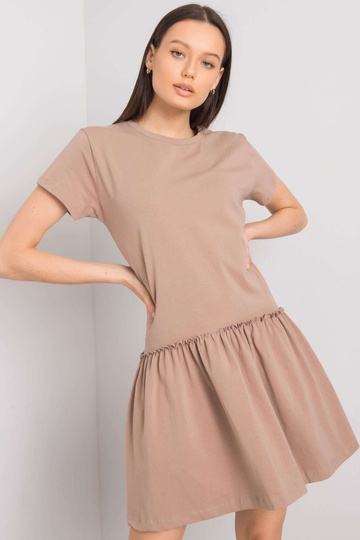 Tumši bēša kleita ar... 2