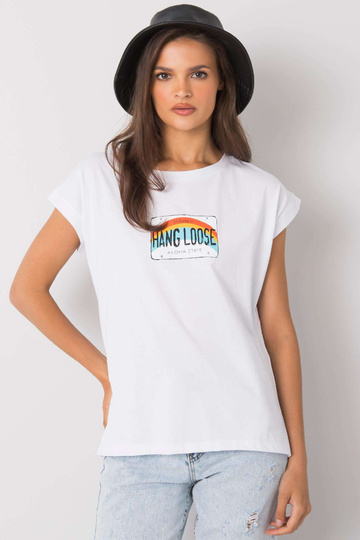 Balts T-krekls ar Aloha...