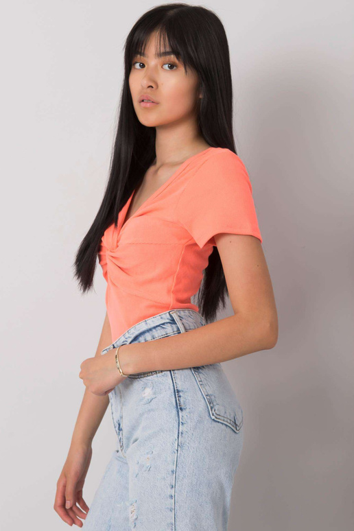 Fluo Coral ikdienas blūze Sandra Fluo Coral ikdienas blūze Sandra