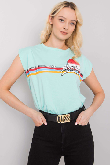 Malibu Print Mint T-krekls