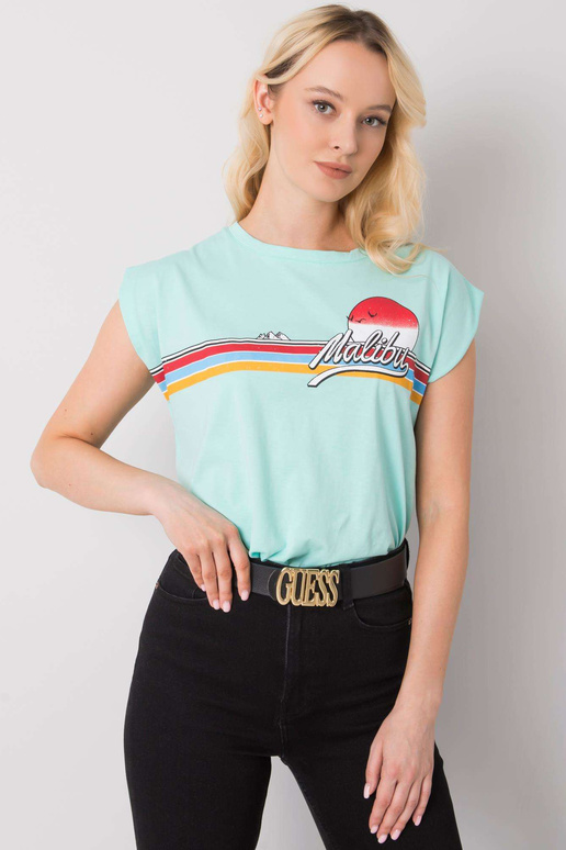 Malibu Print Mint T-krekls Malibu Print Mint T-krekls