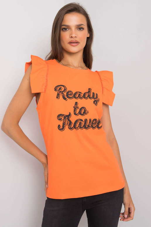 Oranža blūze ar Beverly apdruku Oranža blūze ar Beverly apdruku