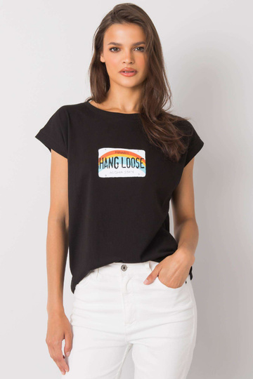 Melns T-krekls ar Aloha...