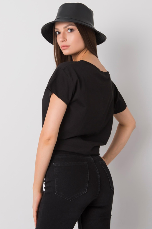 Melns T-krekls ar Silva apdruku