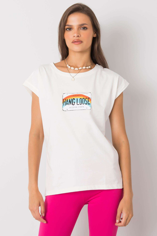 Ecru t-krekls ar Aloha apdruku