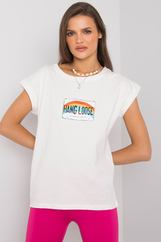 Ecru t-krekls ar Aloha apdruku