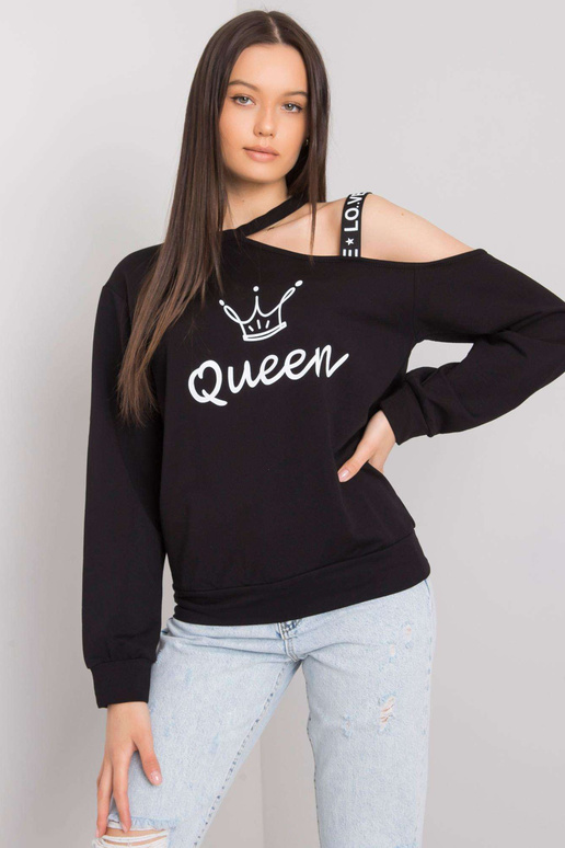 Melna blūze ar Glenda apdruku