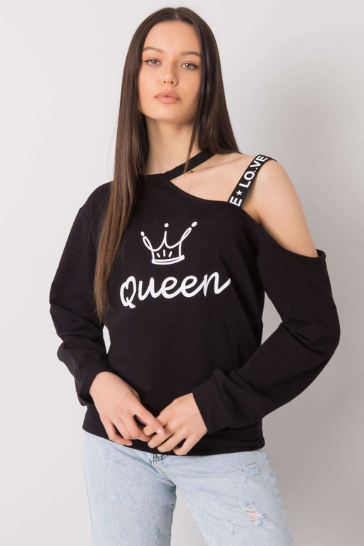 Melna blūze ar Glenda apdruku