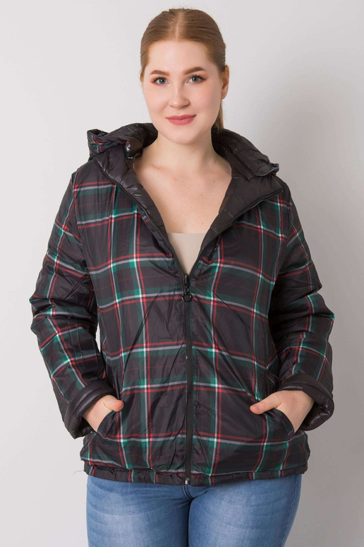 Melna lielizmēra Irfane grozāma jaka