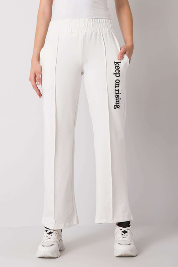 Ecru treniņbikses ar taisnu...