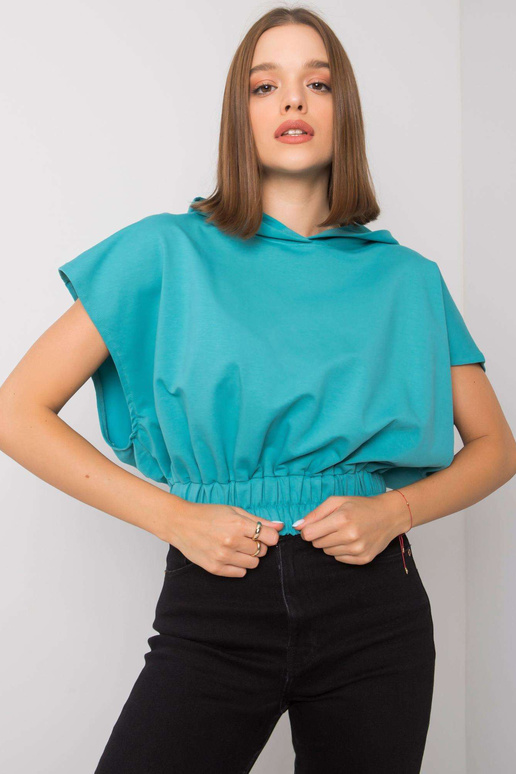 Dženeen tirkīza džemperis ar īsām...