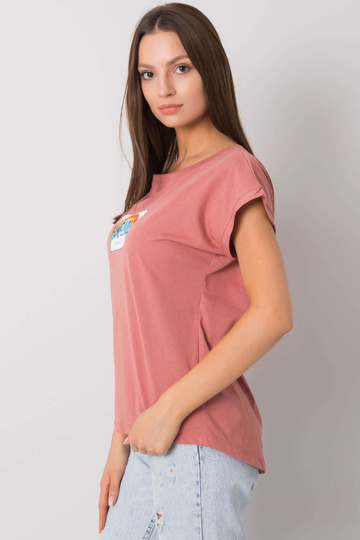 Netīri rozā t-krekls ar...