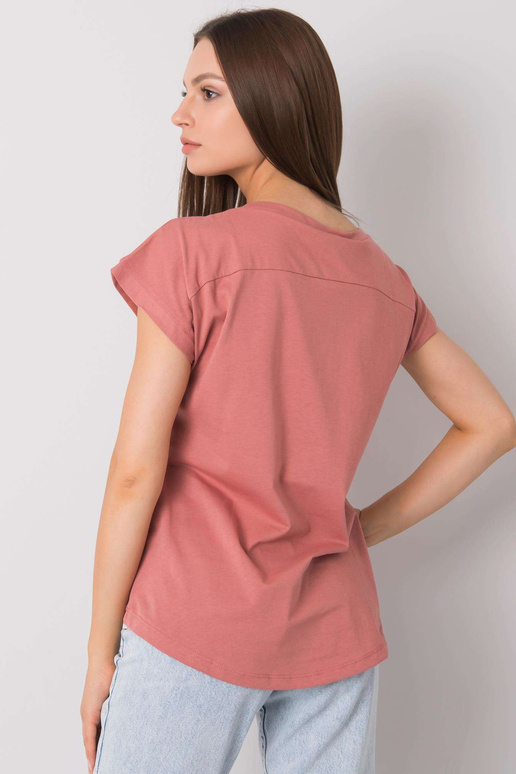 Netīri rozā t-krekls ar Aloha apdruku