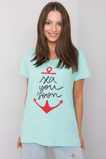 Piparmētru T-krekls ar...