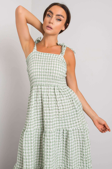 Mišela zaļā rūtainā kleita... 2