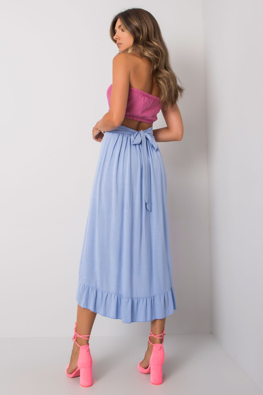 Gaiši zili svārki ar iesiešanu Jettie...