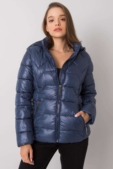 Ashlyn tumši zila stepēta jaka 2