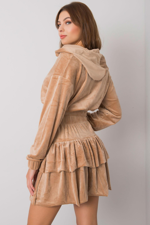 Tumši bēšs velūra komplekts ar...