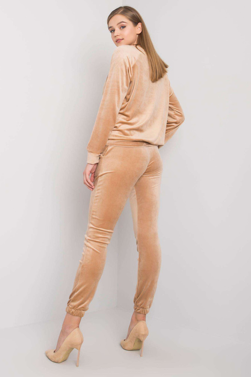 Bēša velūra divdaļīgs komplekts Kimberly