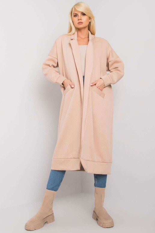 Bēša polsterēta sporta krekls Lily