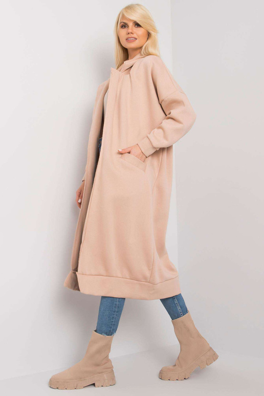 Bēša polsterēta sporta krekls Lily