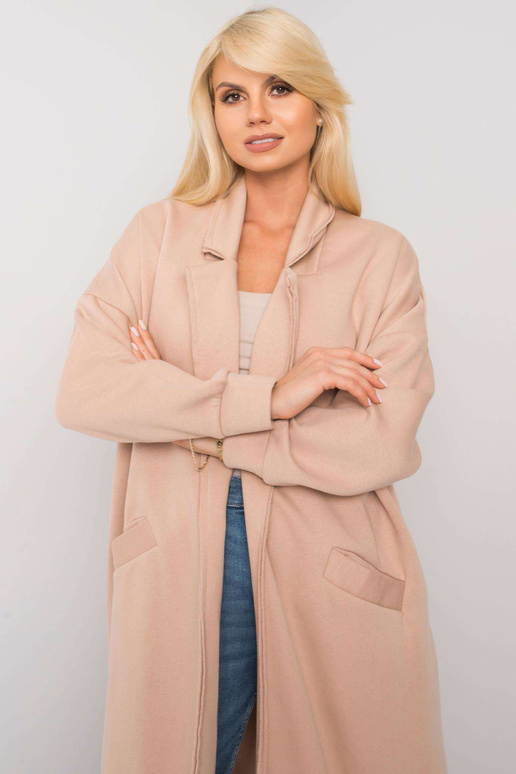 Bēša polsterēta sporta krekls Lily