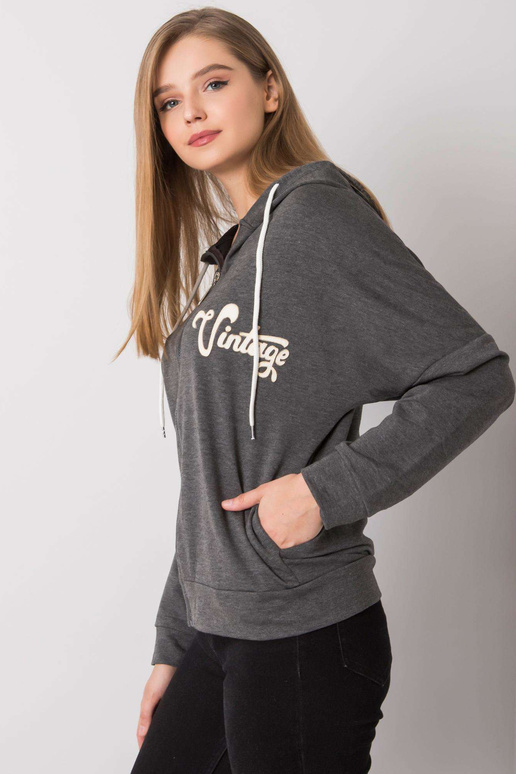 Tumši pelēka melanža jaka Diane