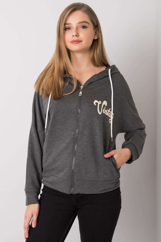 Tumši pelēka melanža jaka Diane