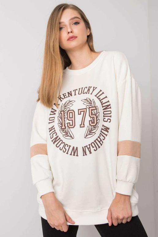 Ecru liela izmēra sporta krekls ar...