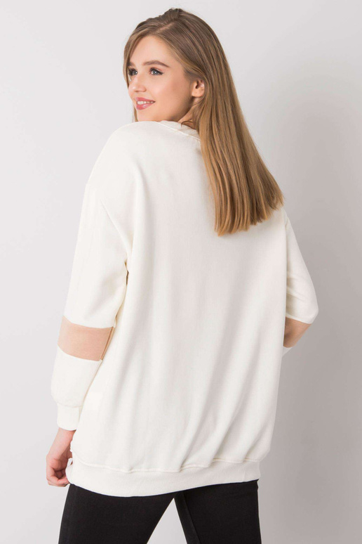 Ecru liela izmēra sporta krekls ar...