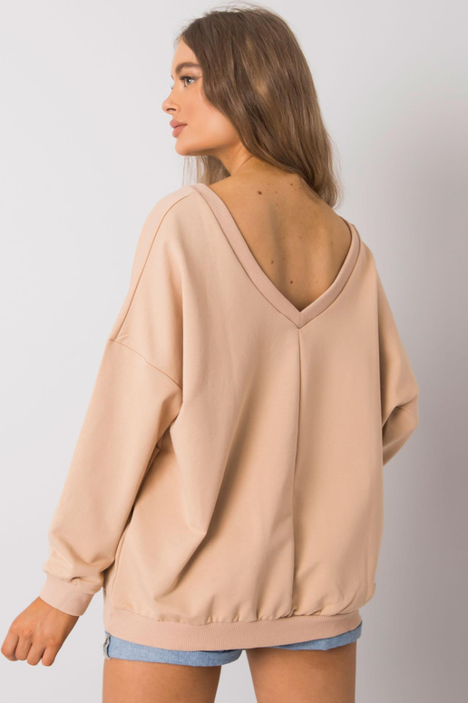 Lilijanas bēšs sporta krekls bez kapuces