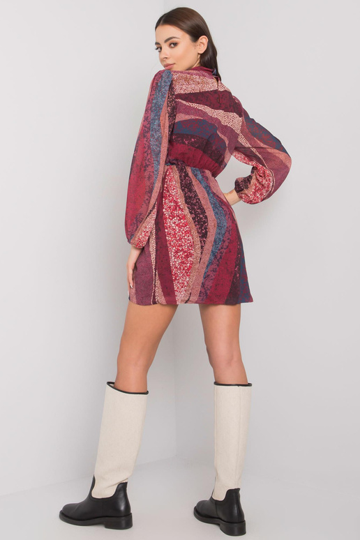 Bordo sieviešu kleita ar Brooks apdrukām