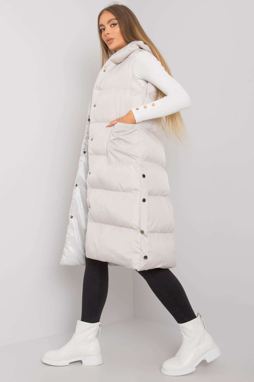 Gaiši pelēka Chase Hooded stepēta veste