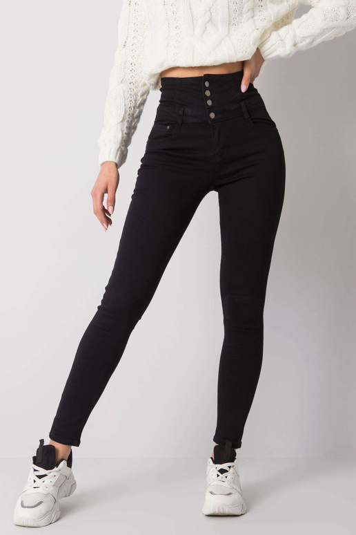 Melni džinsi ar augstu jostasvietu...