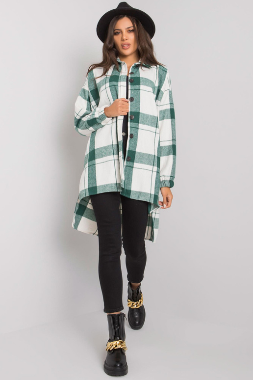 Amerie balts un zaļš rūtains garais...