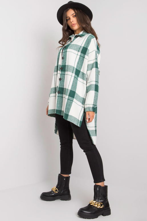 Amerie balts un zaļš rūtains garais...