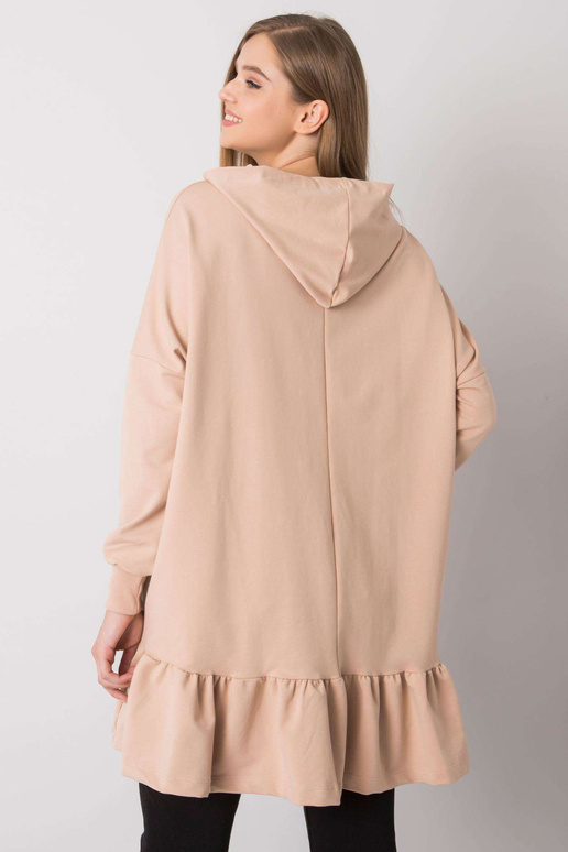 Bēša oversize tunika ar kapuci Vanessa
